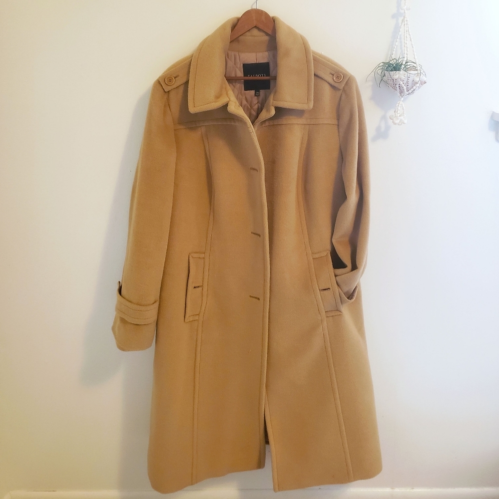 Talbots Single-Breasted Long Peacoat